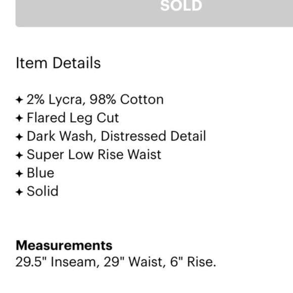 Bardot  Super Low Rise Flare - Picture 3 of 3